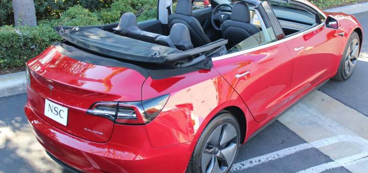 Bir Şirket Tesla Model 3 Otomobili Üstü Açık Arabaya Çevirdi!