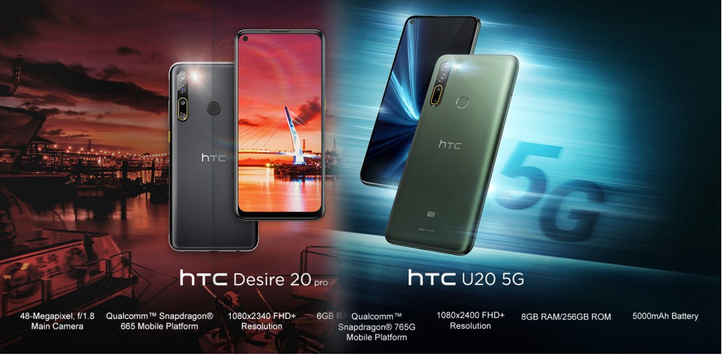 HTC, İki Orta Sınıf Telefonla Geri Döndü: Desire 20 Pro ve U20 5G